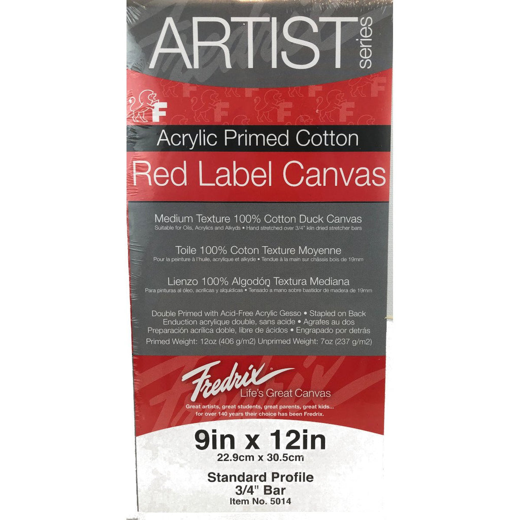 Fredrix - Artist Series Red Label Canvas 3/4", 2 Sizes – Live Love Art ...