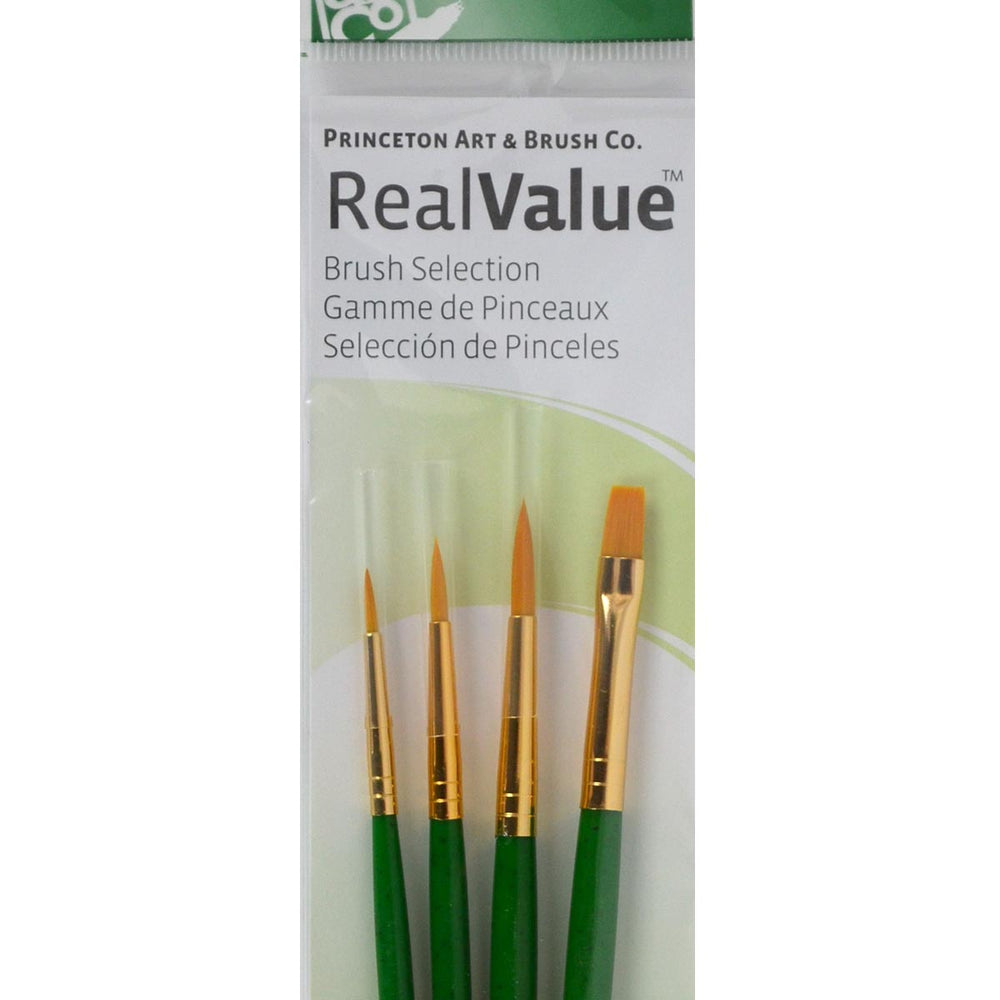 Princeton Real Value Brush Selection - Synthetic Hair - Golden Taklon