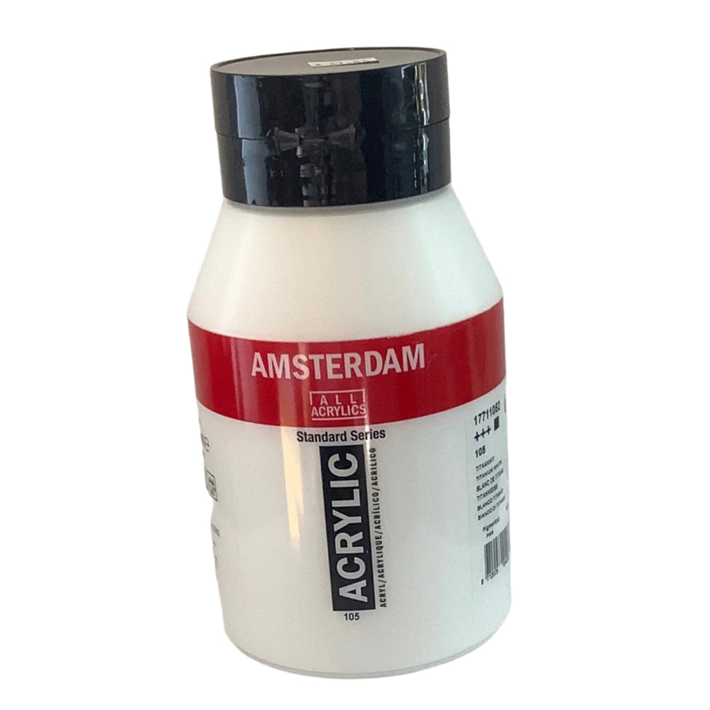 Amsterdam Acrylic Paint Titanium White - 1000ml