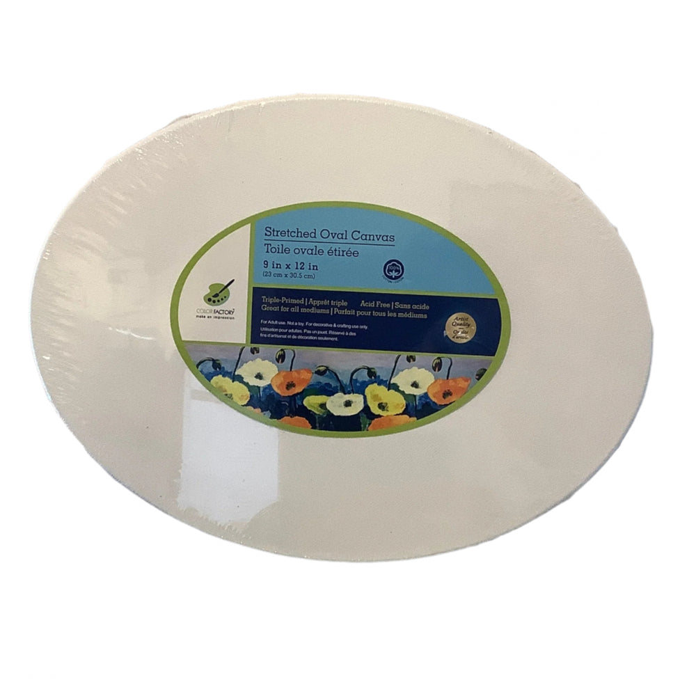 Color Factory Stretched Oval Canvas
