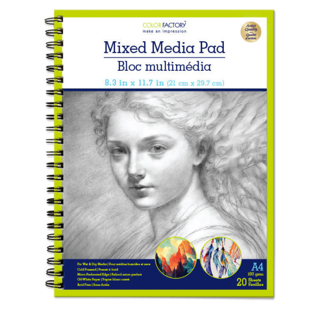 Colour Factory Mixed Media Pad - 2 sizes A5 and A4