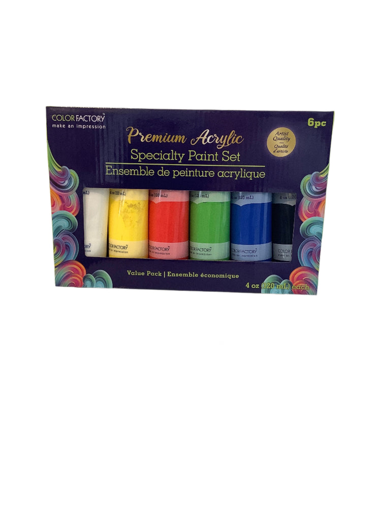 Color Factory Premium Acrylic Paint Set 6pc