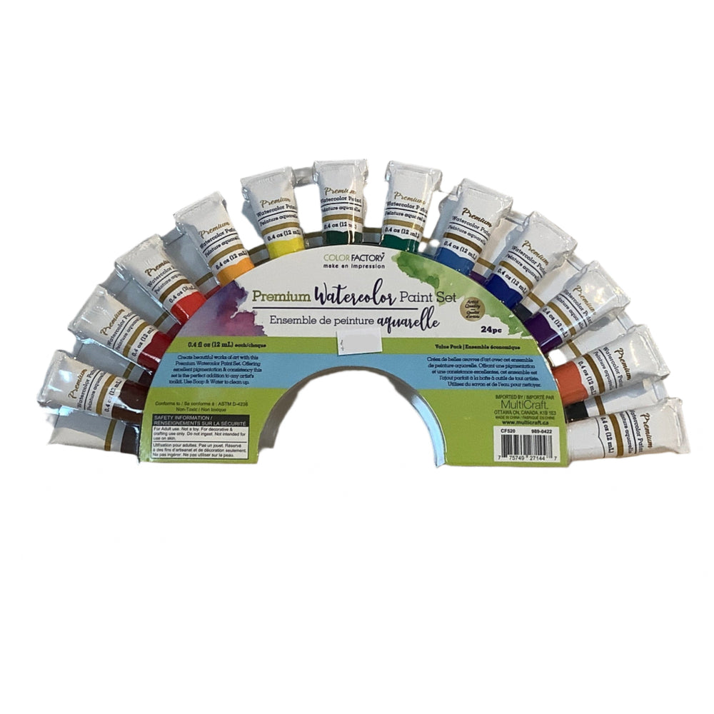 Color Factory Premium Watercolour Paint Tube Set
