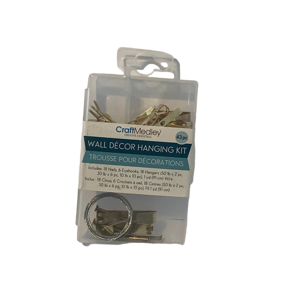 CraftMedley 43 Piece Wall Decor Hanging Kit