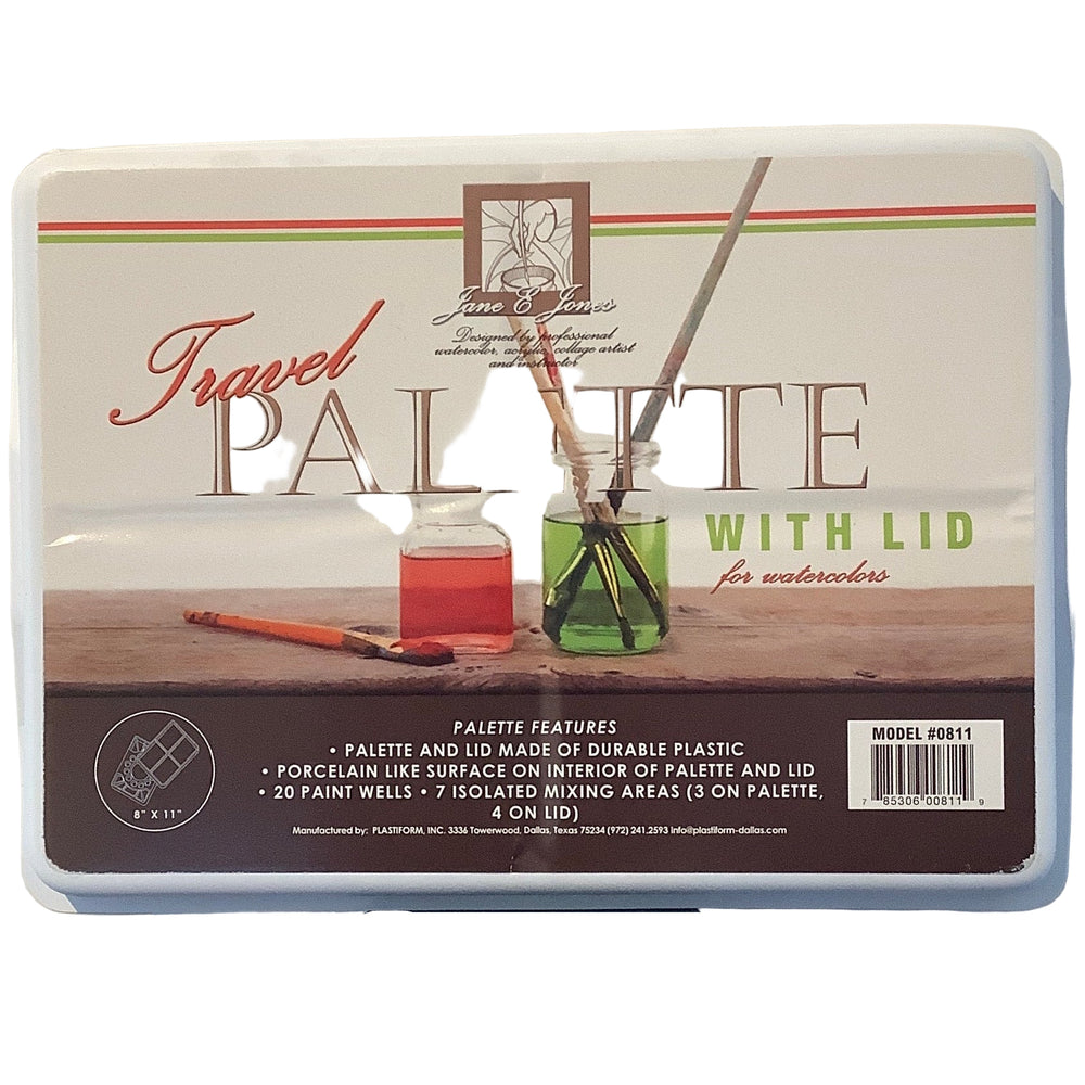 Jane & Jones Travel Palette with Lid for Watercolour - 8" x 11"