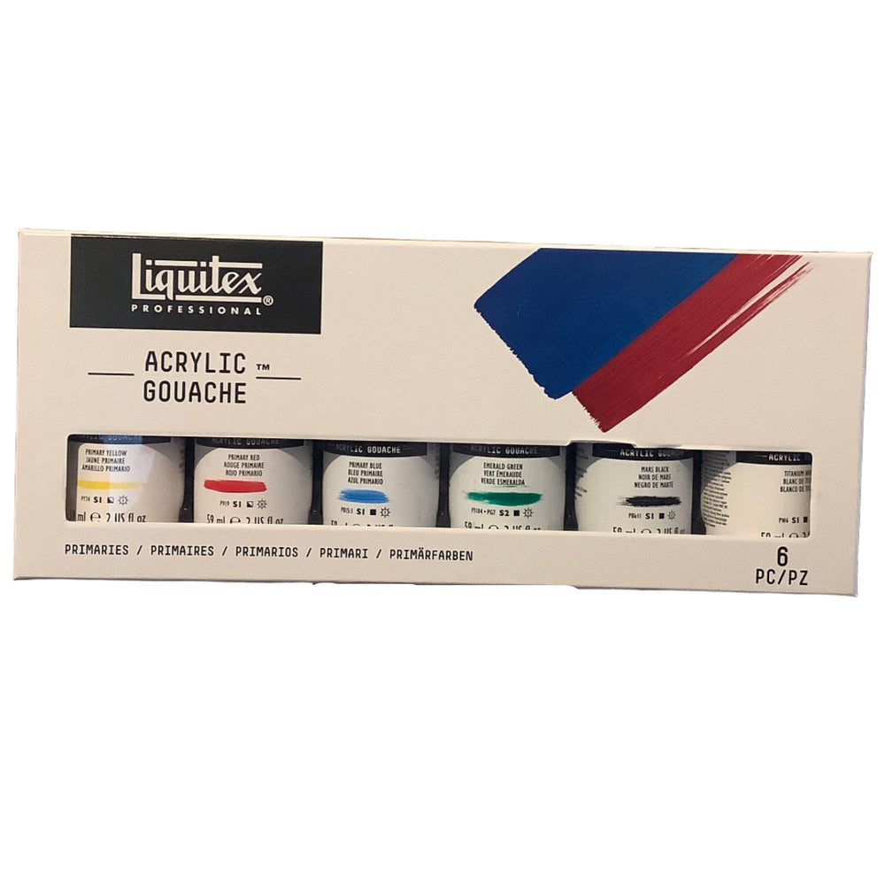 Liquitex Professional Acrylic Gouache Set - 6pc Primaries