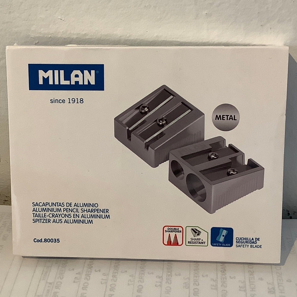 Milan Aluminium Double Sharpener