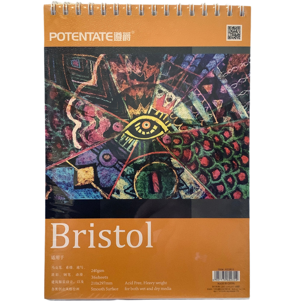 Potentate Bristol Spiral Bound Pad