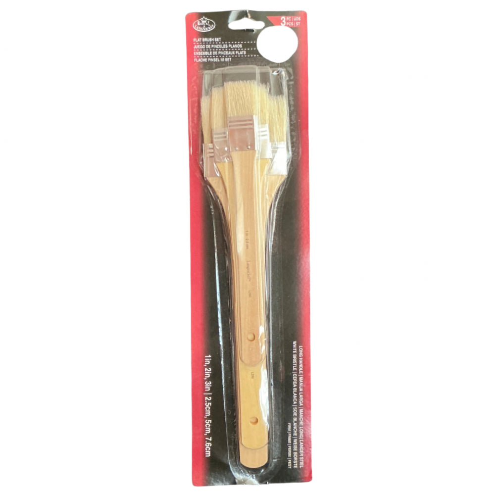 Royal Langnickel Flat Brush Set - 3 pc