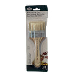 Royal and Langnickel Pack of 3 Acrylic and Oil Flat Brush Set