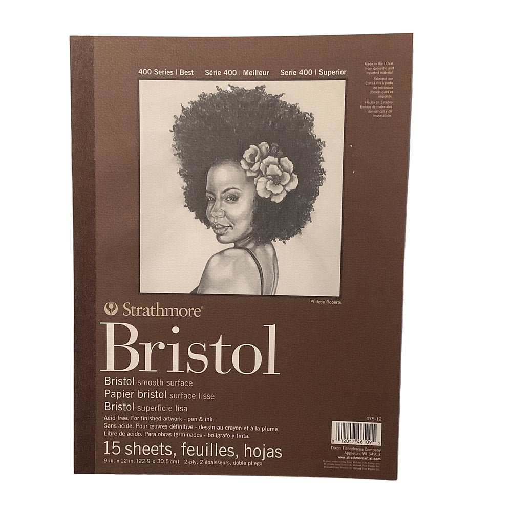 Strathmore 400 Series Bristol Smooth Surface Pad - 15 Sheets 9" x 12"