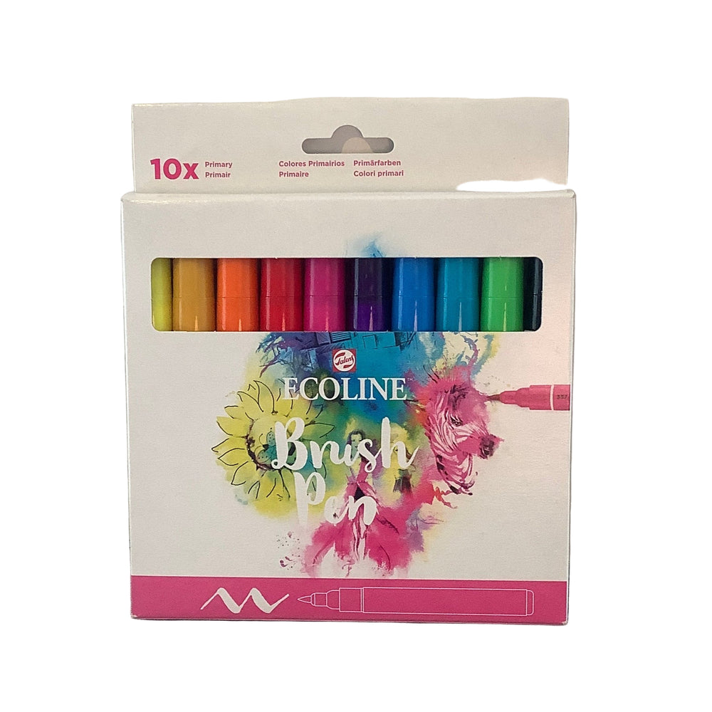 Talens Ecoline Brush Pen - 10x Primary