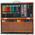 Wooden Artist's Case 88 Pieces kids drawing and painting