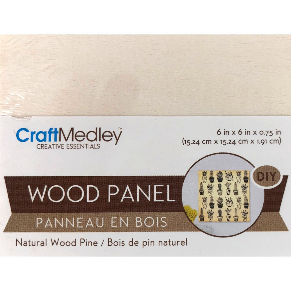 CraftMedley, Artist Wood Panel 3/4" / 1.91 cm depth, 3 sizes