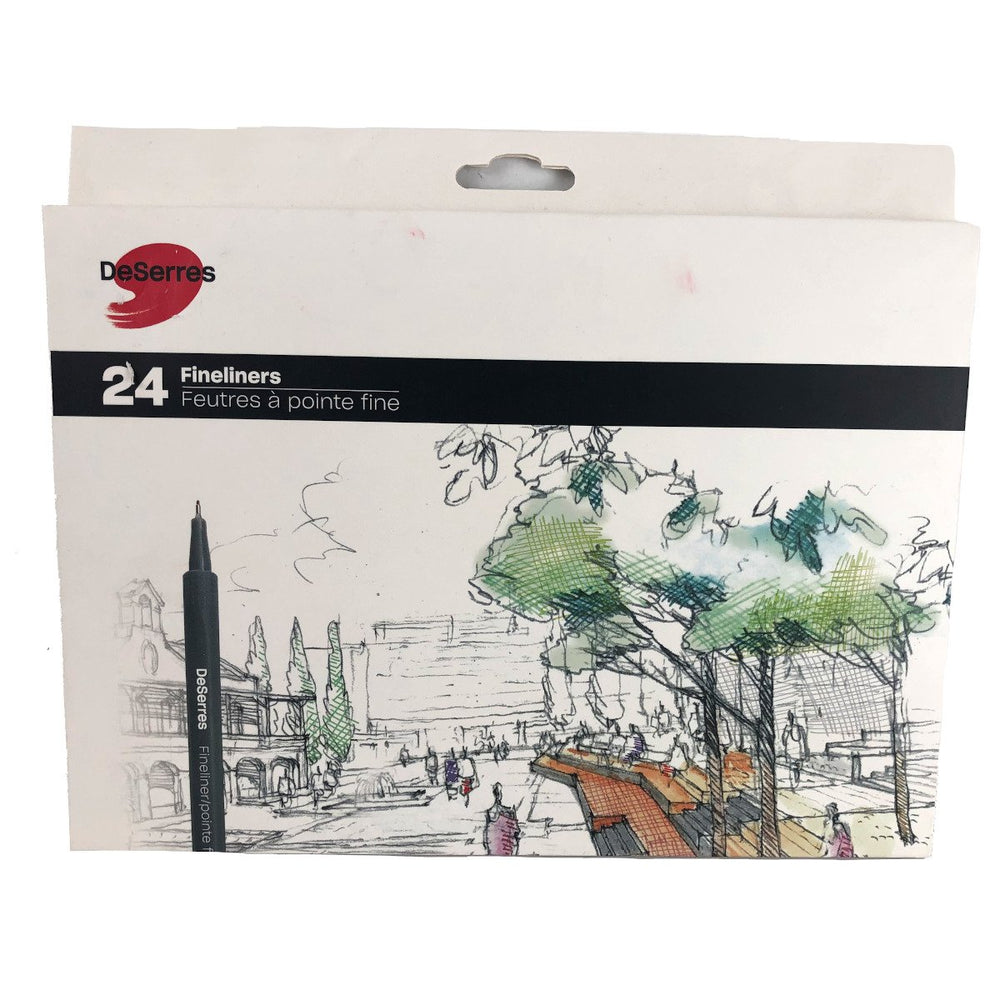 Deserres - Set of 24 or 12 Fineliners Markers