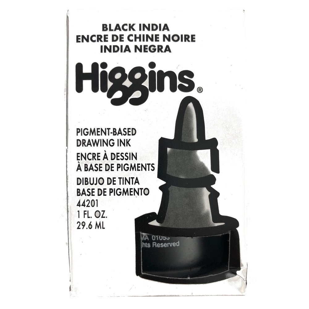 Higgins Black India ink pigment bases drawing ink