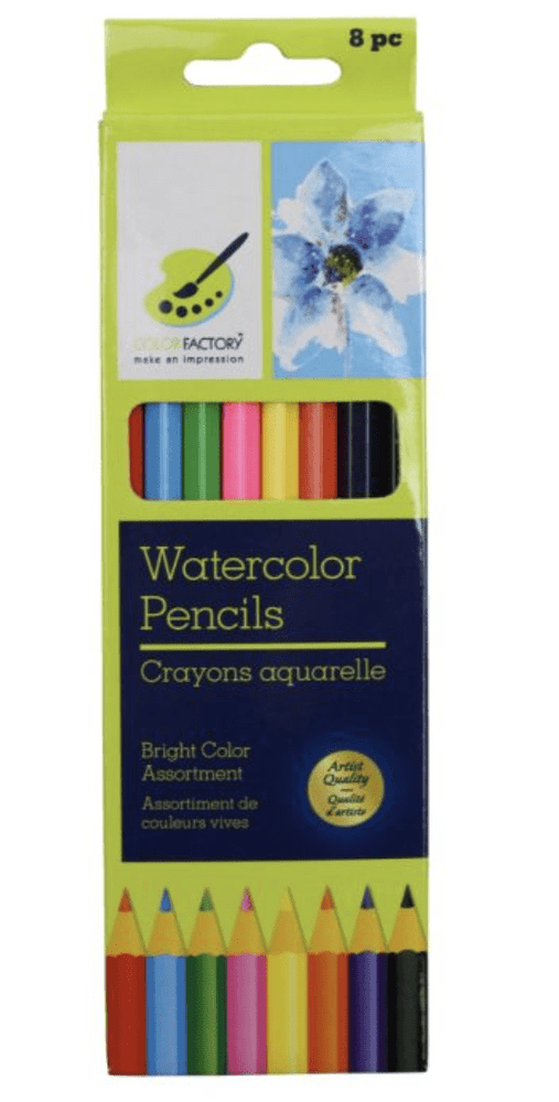 Watercolour Pencils 8 piece bright colours