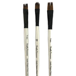 Daler Rowney Mixed Media Flat Filbert and Angle Comb Artist Brushes