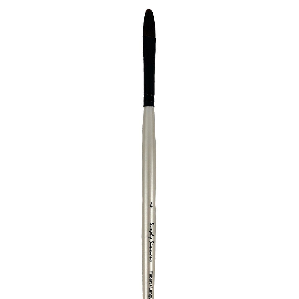 Daler Rowney Artist Synthetic Long Handle Filbert Brushes 6 sizes