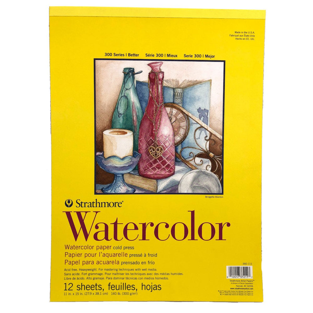 Strathmore Watercolour Paper Cold Press 140 lbs, 12 Sheets