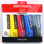 Royal Talens - Amsterdam Acrylic Paints -  Standard Series - 5 X 120ml Tubes, Assorted Colours