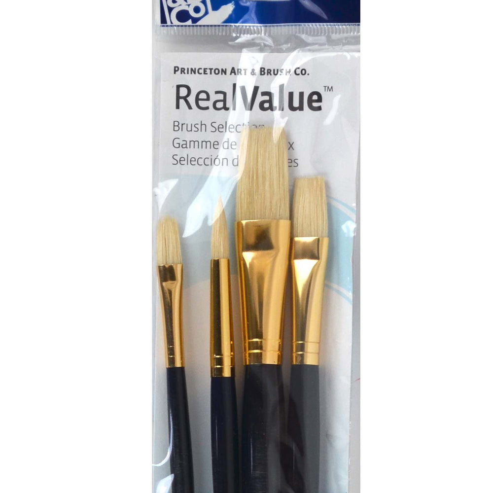 Princeton Real Value Brush Selection artist paint brushes Natural Hair Bristle 